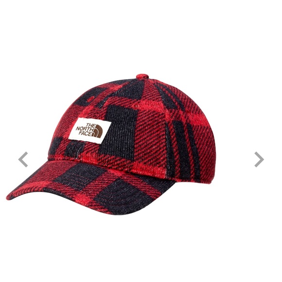 New The North Face Men’s Gordon Ball Cap Black/Burgundy Wool Adjustable - Picture 4 of 6